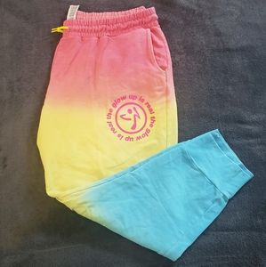 Zumba tie dye sweat pants